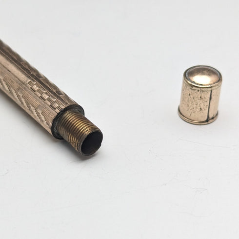 Vintage Gold Filled Pencil & Dip Pen Telescoping 96-121mm